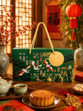Hộp Bao Bì Trung Thu 2 Bánh - Hàng Sẵn Tại Xưởng