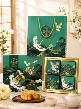 COMBO Túi Hộp Trung Thu 4 Bánh - Hàng Sẵn Tại Xưởng