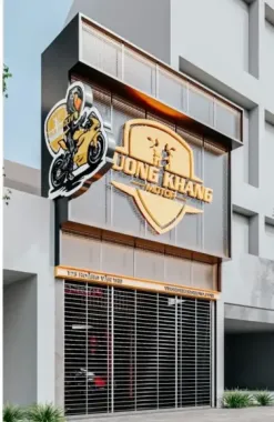Bảng Hiệu Showroom Xe Máy Chữ Nổi Đèn LED In Ấn Thi Công Theo Yêu Cầu