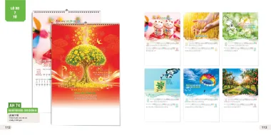 Lịch Treo Tường Lò Xo 7 tờ - Các Mẫu Lịch Năm 2027