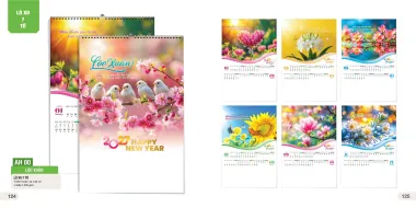 Lịch Treo Tường Lò Xo 7 tờ - Các Mẫu Lịch Năm 2027