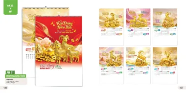 Lịch Treo Tường Lò Xo 7 tờ - Các Mẫu Lịch Năm 2027