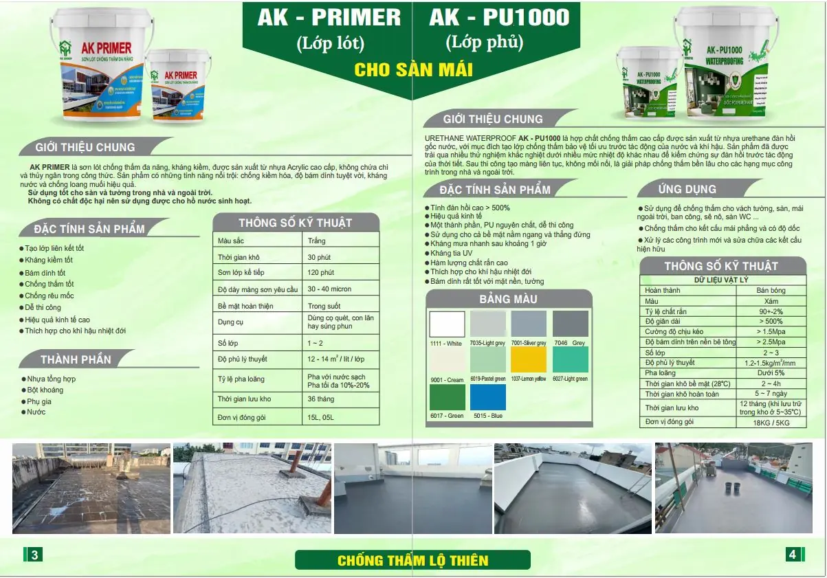 Catalogue chống thấm lộ thi&ecirc;n